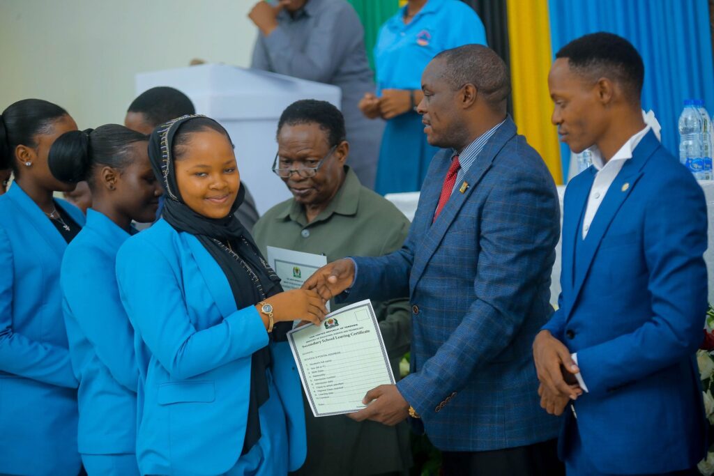 Smiles as the certificates are presented