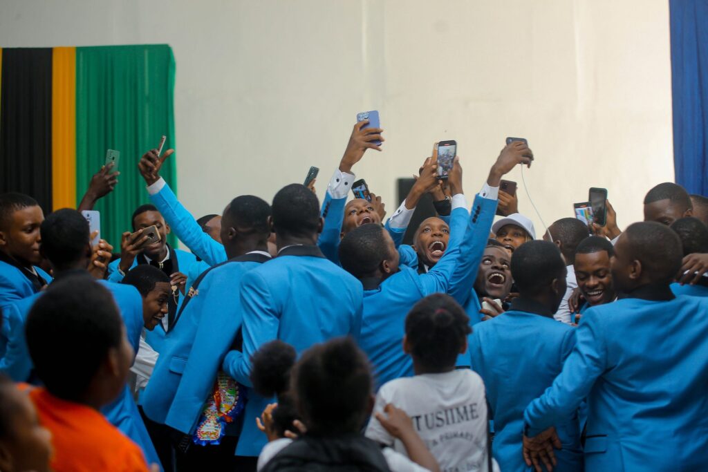 Graduates celebrate the big day together