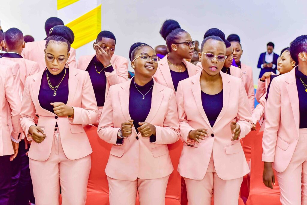 Joy in every step as the girls dance together