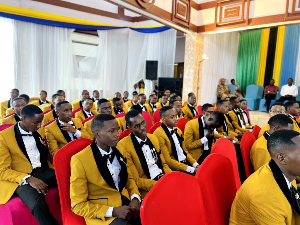 The graduating class fills the hall for the main ceremony