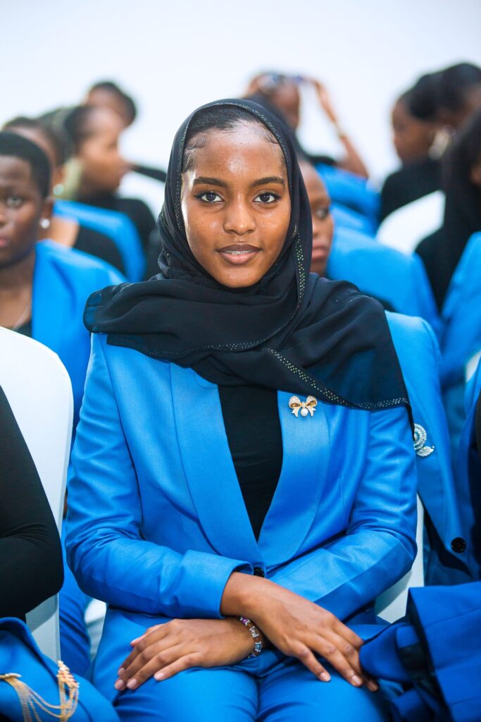 Poised and proud, ready for the next chapter.
