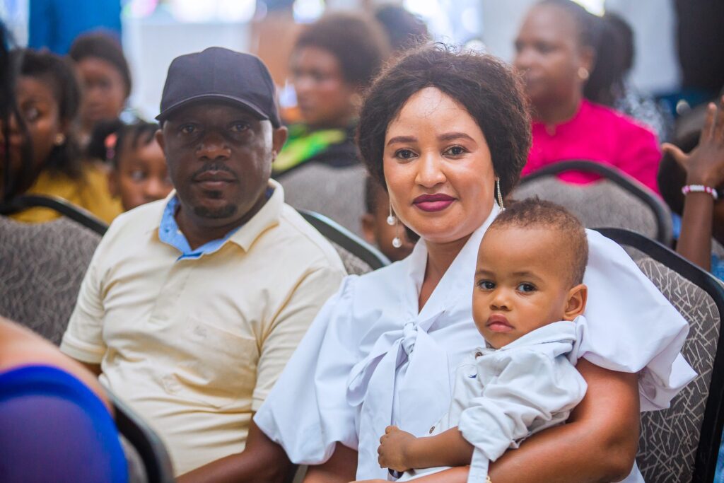 Whole families turned up to share the day.