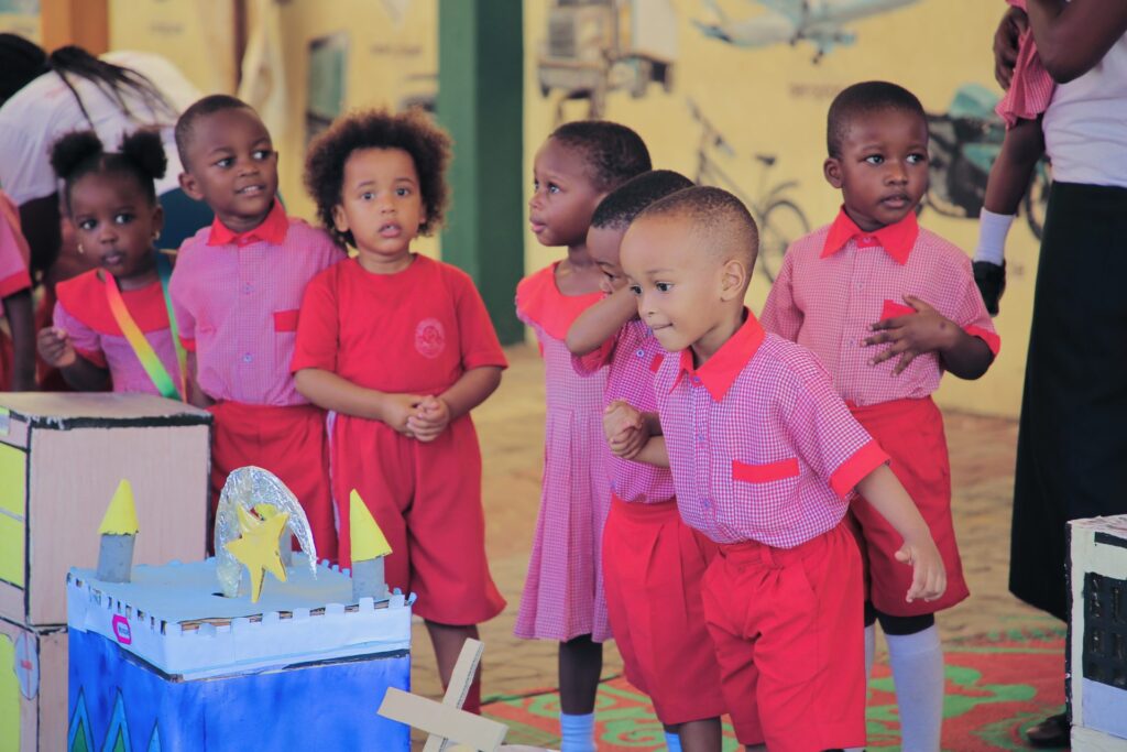 Excited faces at the project tables