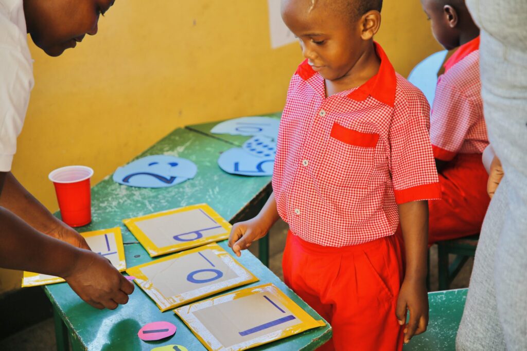 Letter games with the teacher