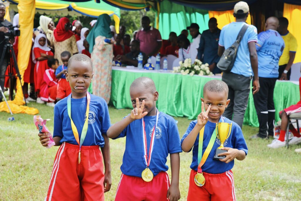 Medal winners celebrate a great day