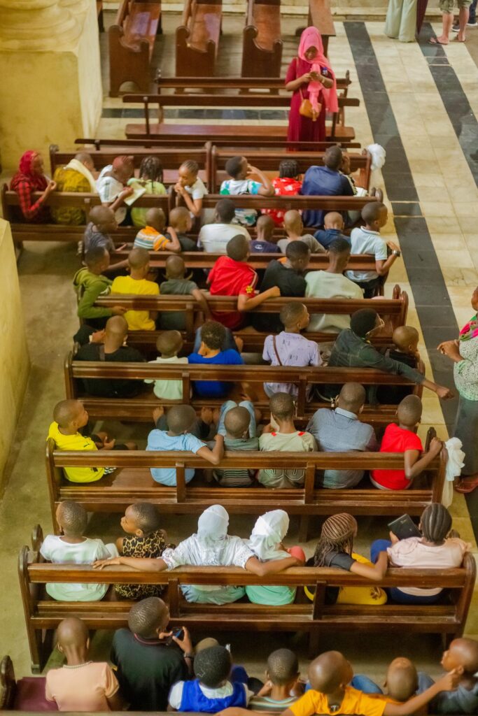 Inside Christ Church Cathedral at the old slave market site.