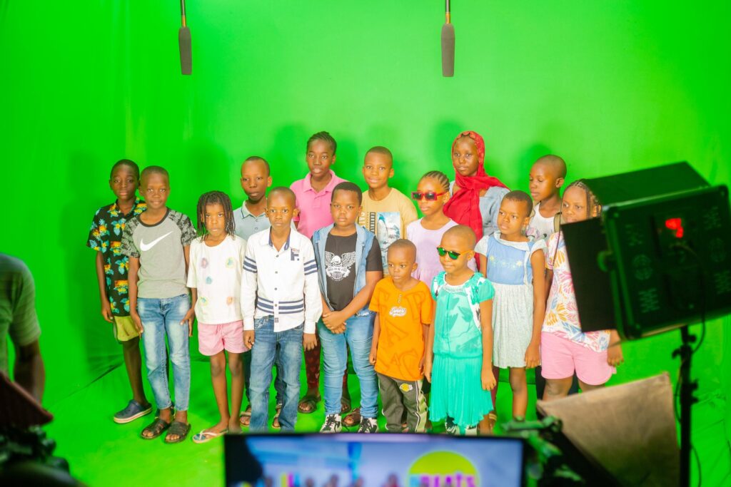 Lights, camera - touring a Zanzibar TV studio.