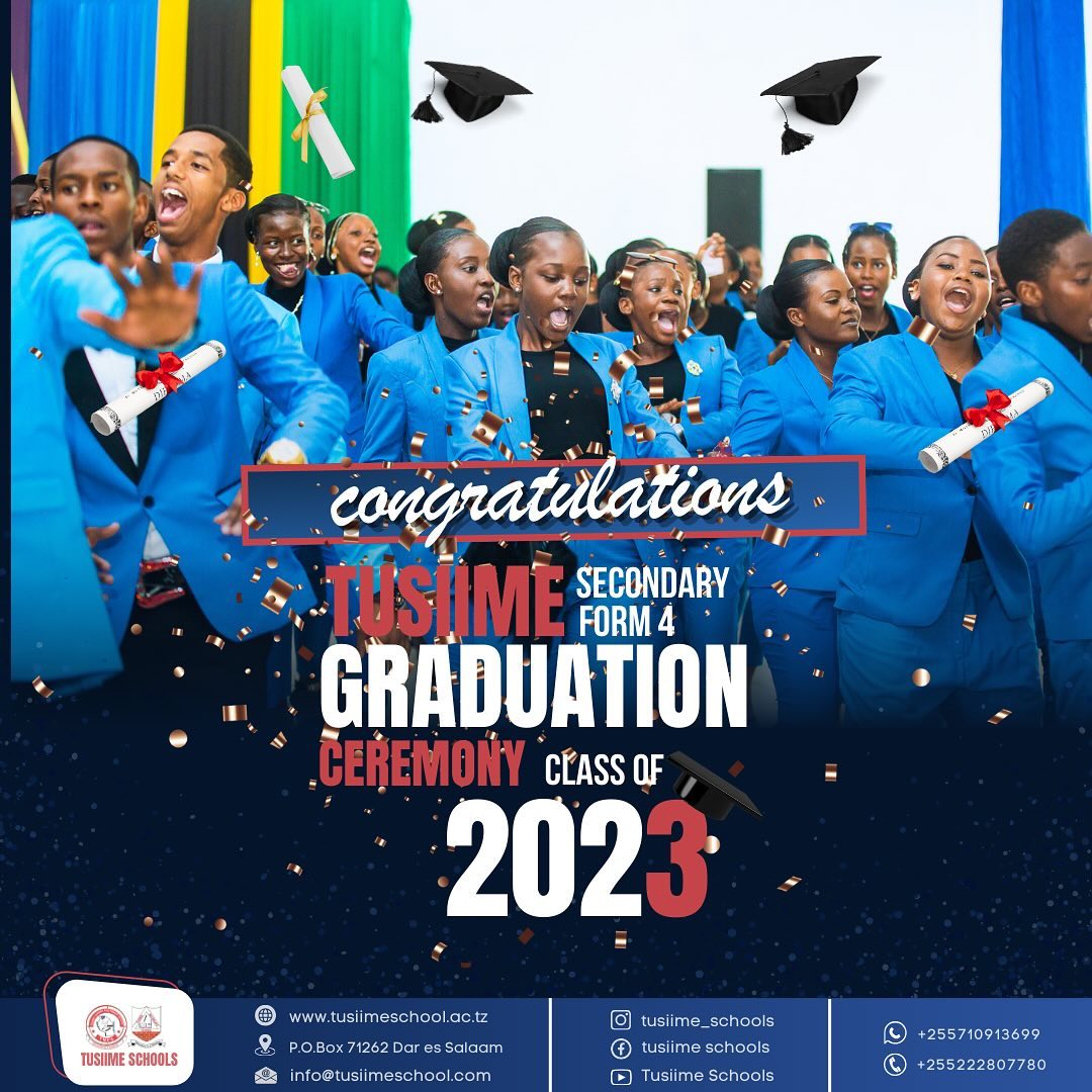 👨‍🎓 Form 4, you did it! 🌟 Your graduation marks the end of one chapter and the exciting beginning of another. Here's to the future, and all the amazing things it holds. 🎓🚀 #tusiime #tusiimesecondaryschool #Form4Graduation #NewBeginnings #BrightFutures" 🎉🌠