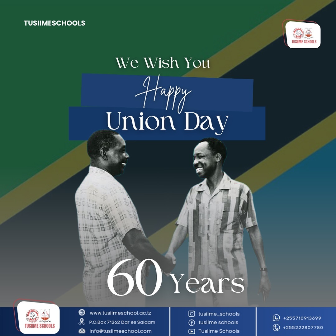🇹🇿 60 years of togetherness! Happy Union Day, Tanzania! Proud of our past, inspired for our future. #UnionDay2024 #Tanzania60 #tusiime #tanzania #tusiimeschools #uniondaytz