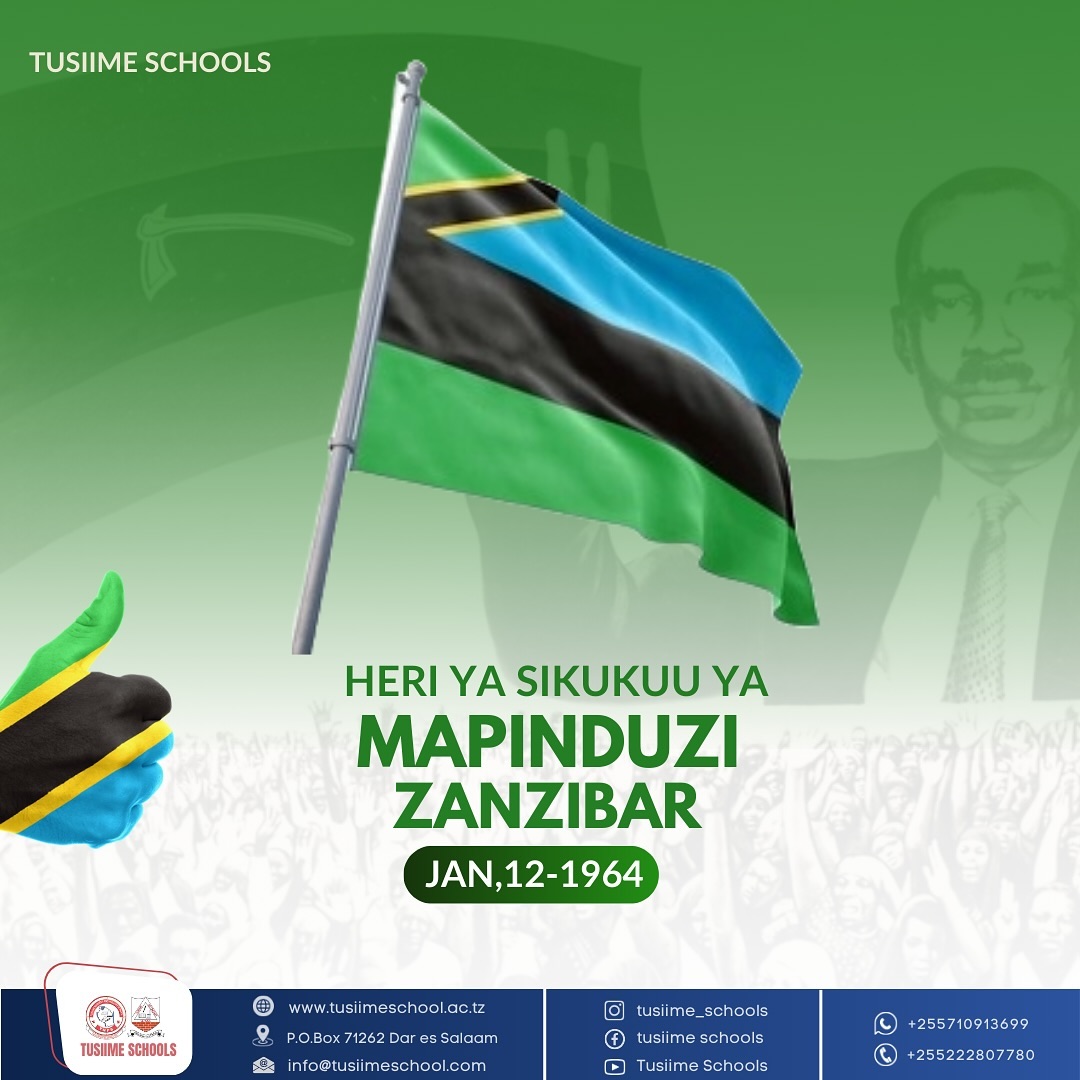 Heri ya sikukuu ya mapinduzi Zanzibar Jan 12 - 1964 #mapinduzizanzibar #revolutiondayzanzibar #tanzania #tusiime #tusiimeschools #tusiimesecondaryschool #tusiimeprimaryschool #tusiimenursery