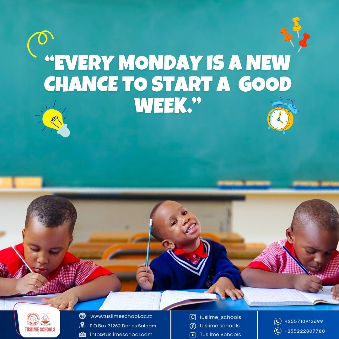 Every monday is new chance to start a good week #tusiime #tusiimeschools #tusiimenursery #tusiimenurseryandprimaryschool #monday #mondaymotivation
