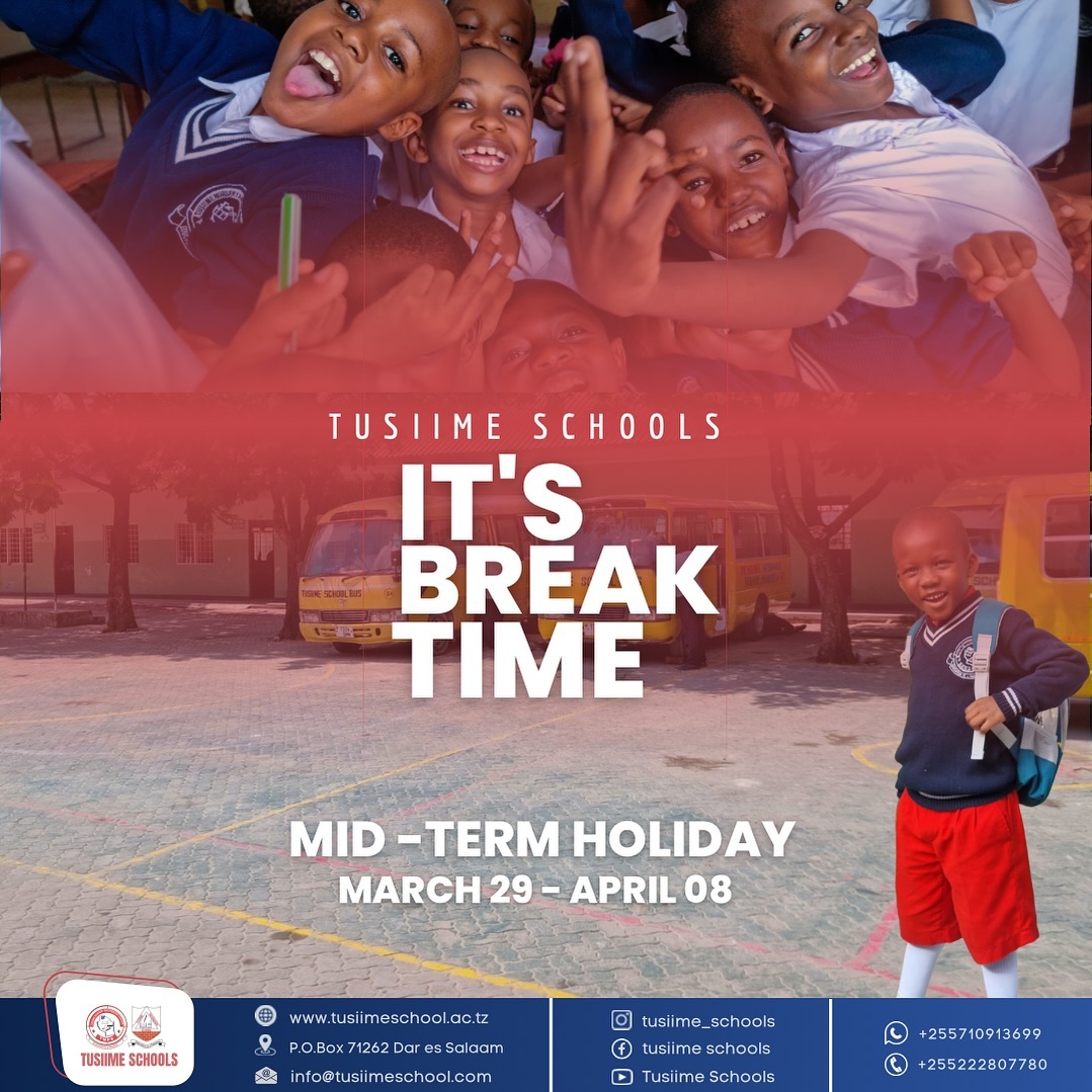 Mid-Term Break Time! Take this moment to relax, recharge, and enjoy precious moments with family. Excited to see you all refreshed and ready for more adventures in learning! 📚✨ #TusiimeBreak #FamilyFirst #Recharge#tusiime#tusiimeschools #tusiimesecondaryschool #tusiimeprimaryschool #tusiimenurseryandprimaryschool