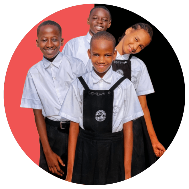 Tusiime Primary School Students Banner
